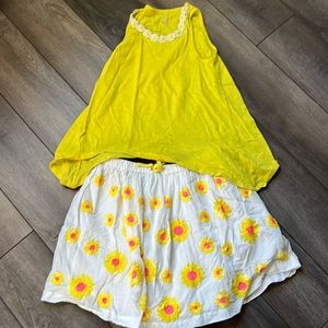 Mini Boden size 11/12 skirt with top